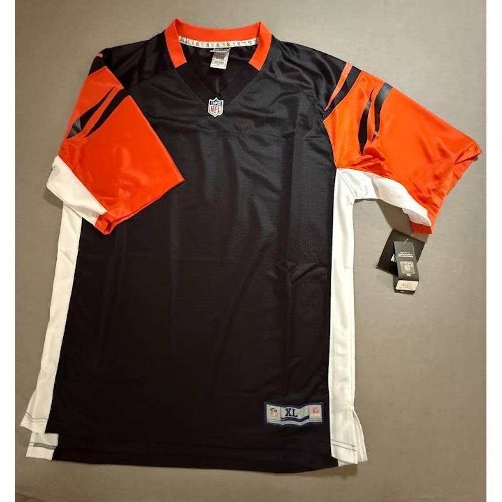 Cincinnati Bengals Pro Line NFL Jersey Mens XL-T Black Blank Short Sleeve.‎